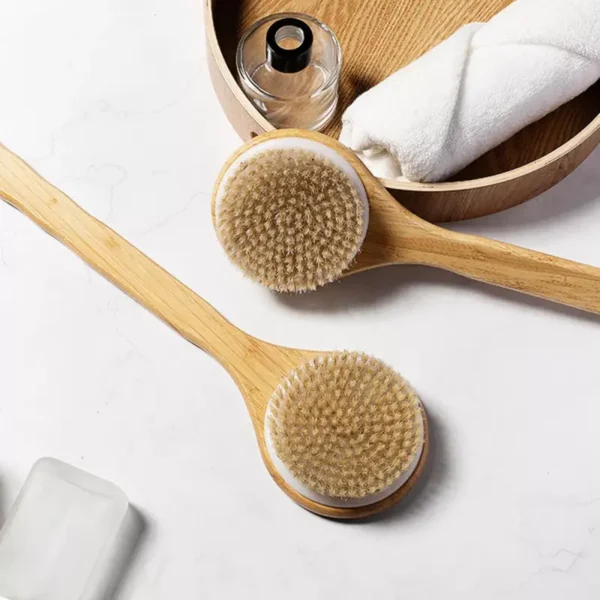 Long Bamboo Handle Bath Brush (1)