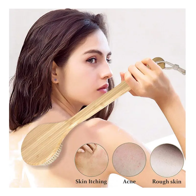 Long Bamboo Handle Bath Brush (2)