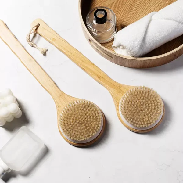 Long Bamboo Handle Bath Brush (2)