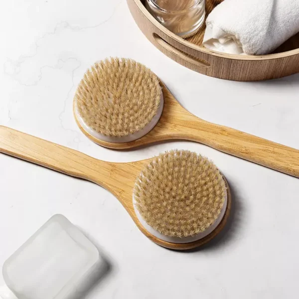 Long Bamboo Handle Bath Brush (3)