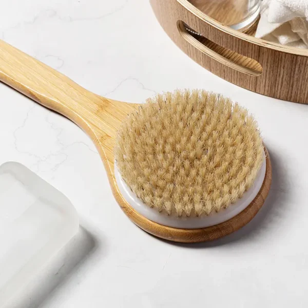 Long Bamboo Handle Bath Brush (4)