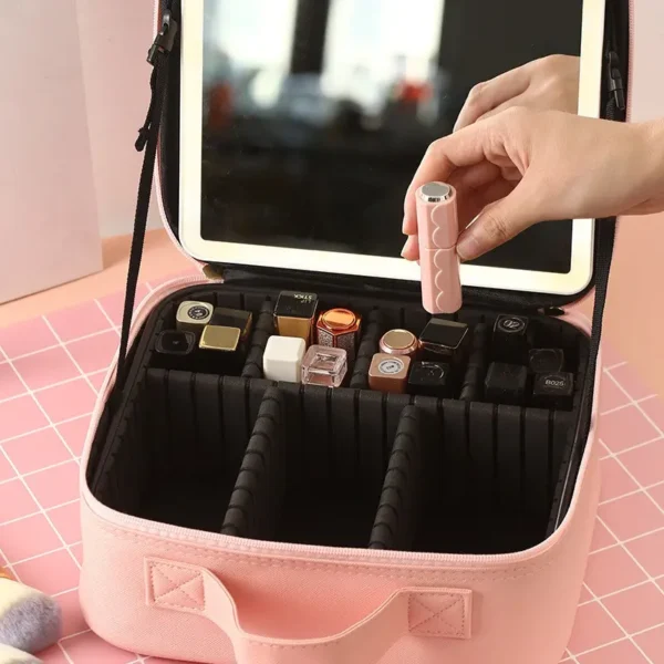 Makeup Bag with Mirror of LED Lighted (3)