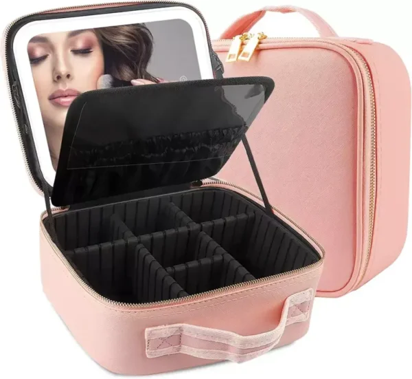 Makeup Bag with Mirror of LED Lighted (8)