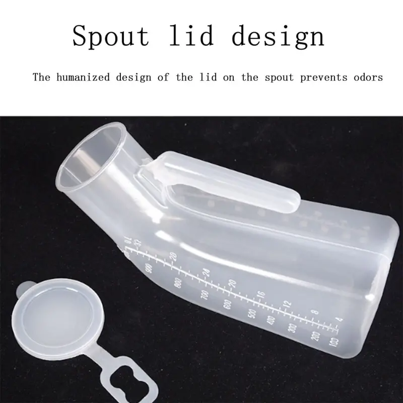 Male Urinal Urine Bottle with Lid (3)