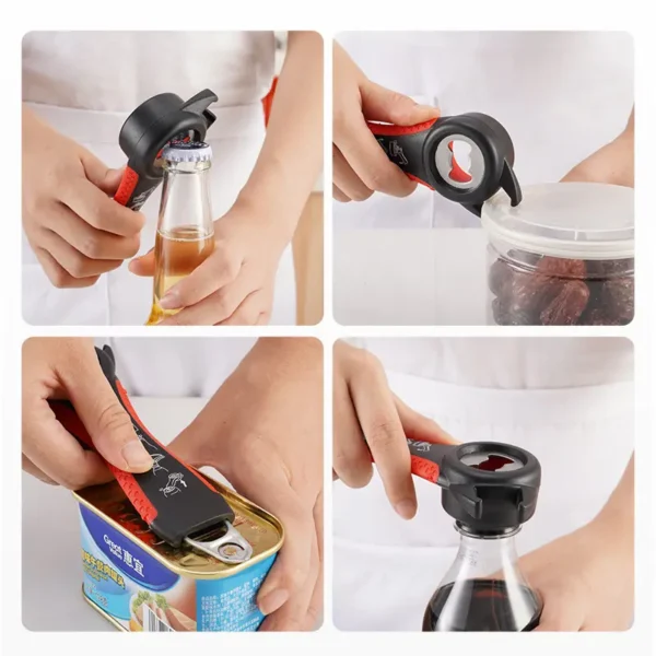 Multi Near Universal Anti Slip Jar and Bottle Opener with Ring Tag Pull (4)