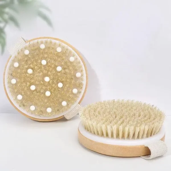 Natural Bristle Exfoliating Brush (1) (2)