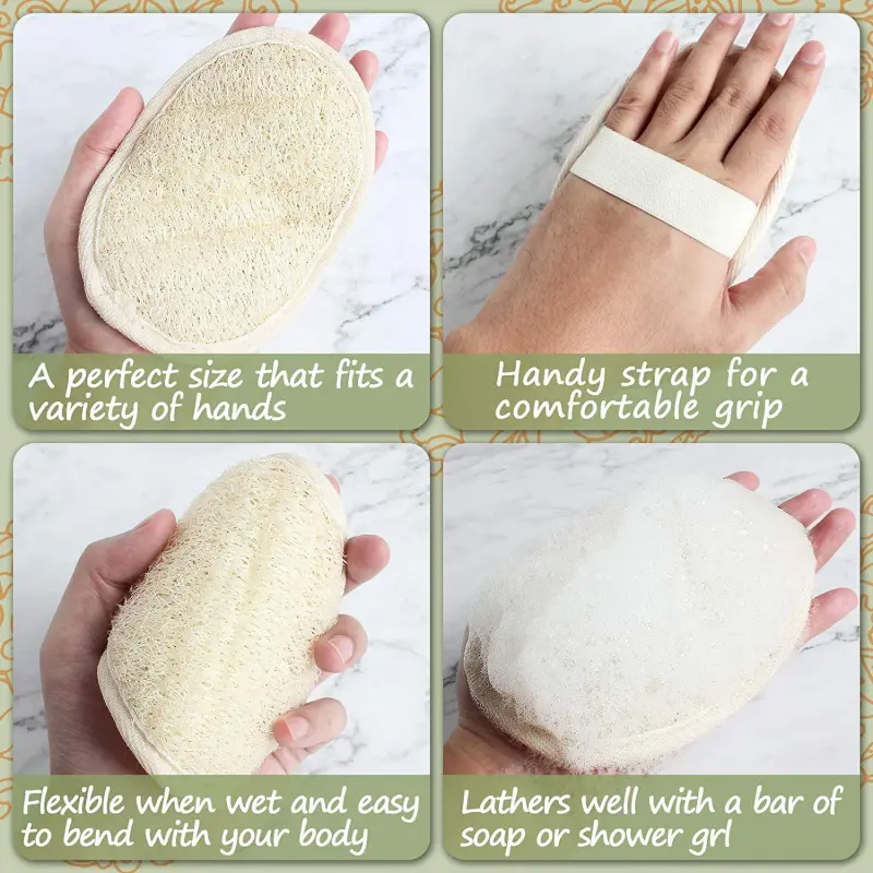 Natural Loofah Bath Sponge (5)