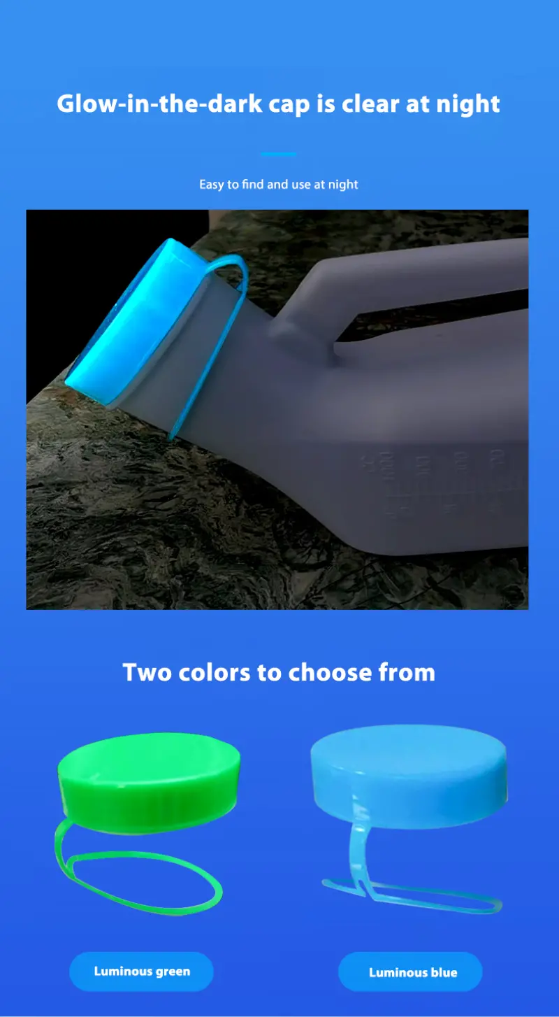 Portable Urinals for Men Glow in The Dark with Lid (7)