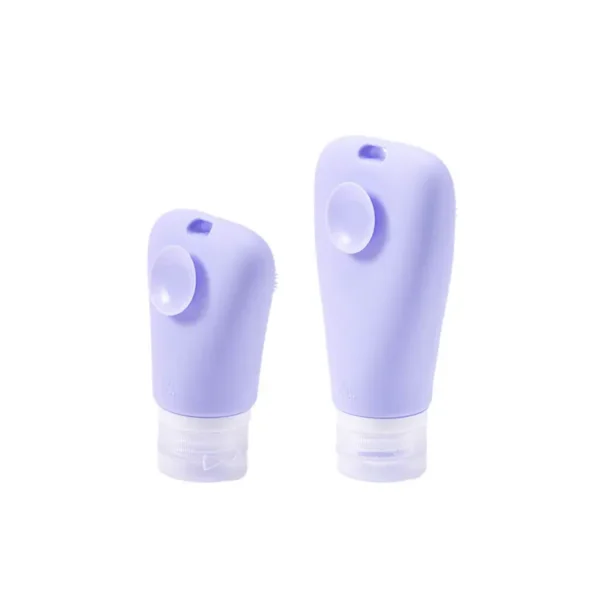 Refillable Silicone Travel Bottles with Facial Brush(3)