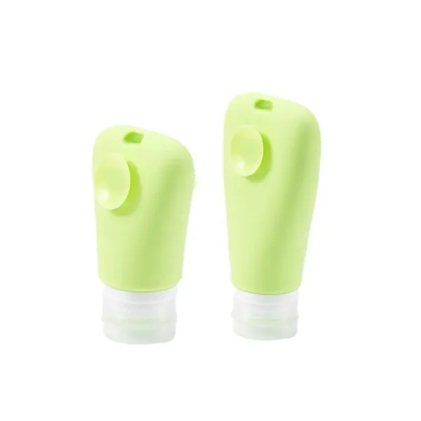 Refillable Silicone Travel Bottles with Facial Brush(6)