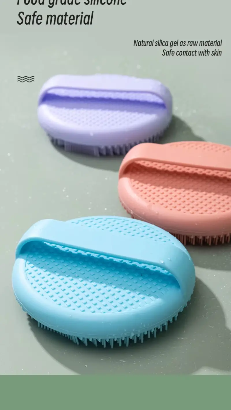 Round Shape Handle Bath Brush (5)