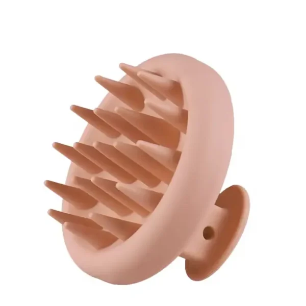 Round Silicone Hair Shampoo Brush (1)