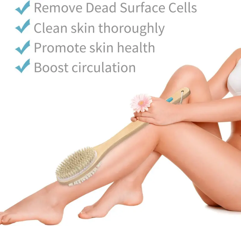 Shower Brush with Soft and Stiff Bristles (3)