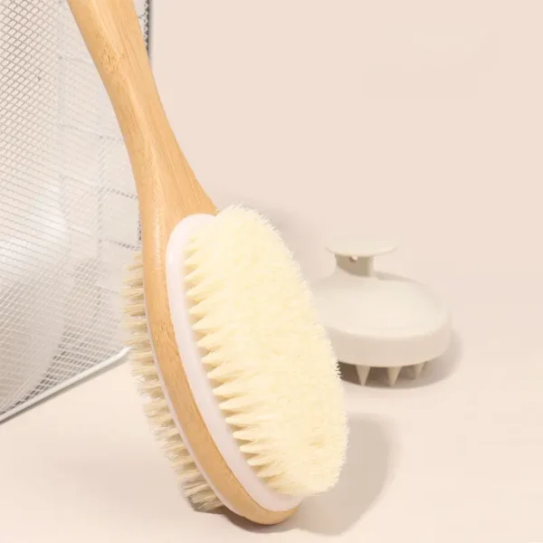 Shower Brush with Soft and Stiff Bristles(10)