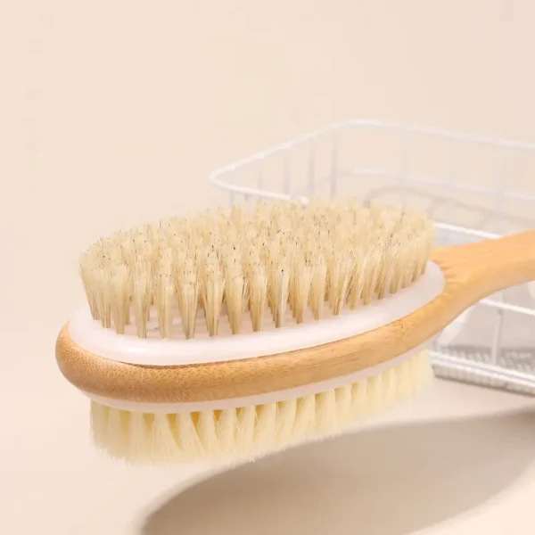 Shower Brush with Soft and Stiff Bristles(8)