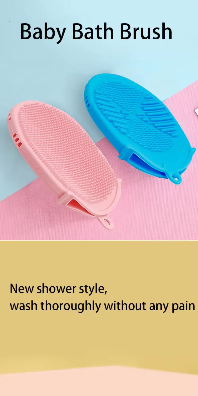 Silicone Double Sided Body Bath Brush（1）