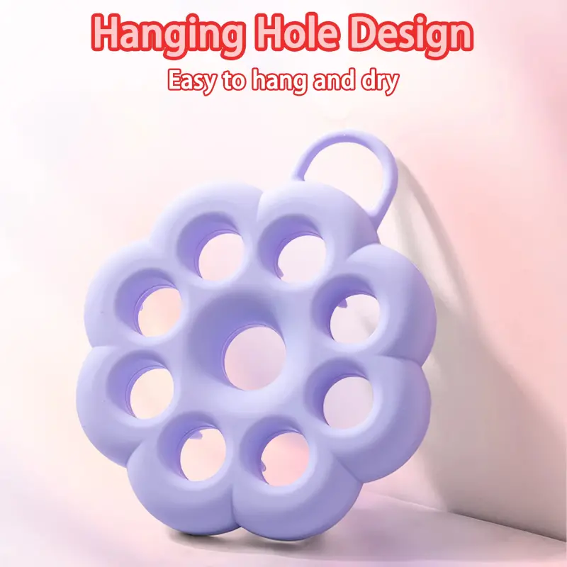 Silicone Flower Shape Hair Scrubber (5)