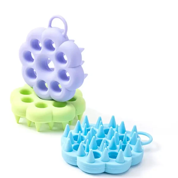 Silicone Flower Shape Hair Scrubber (7)