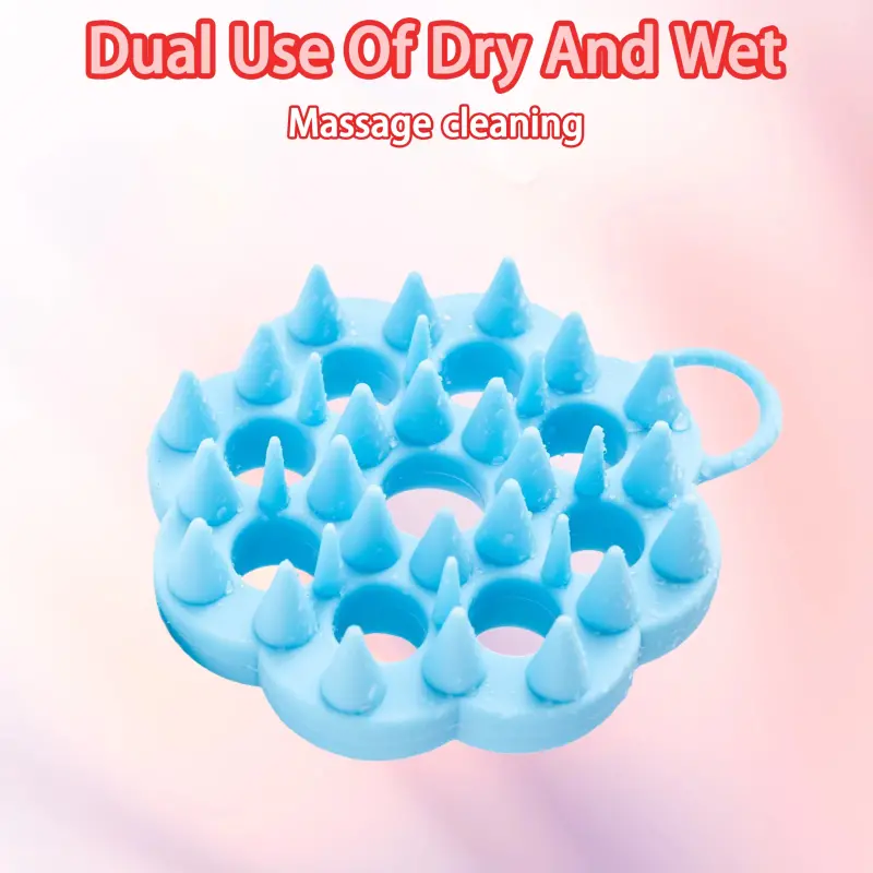 Silicone Flower Shape Hair Scrubber (9)