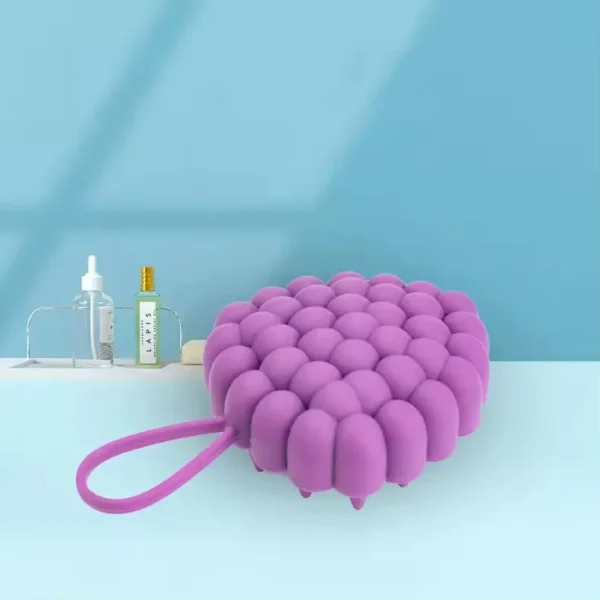 Silicone Hair Shampoo Brush Head Scalp Massager (2)