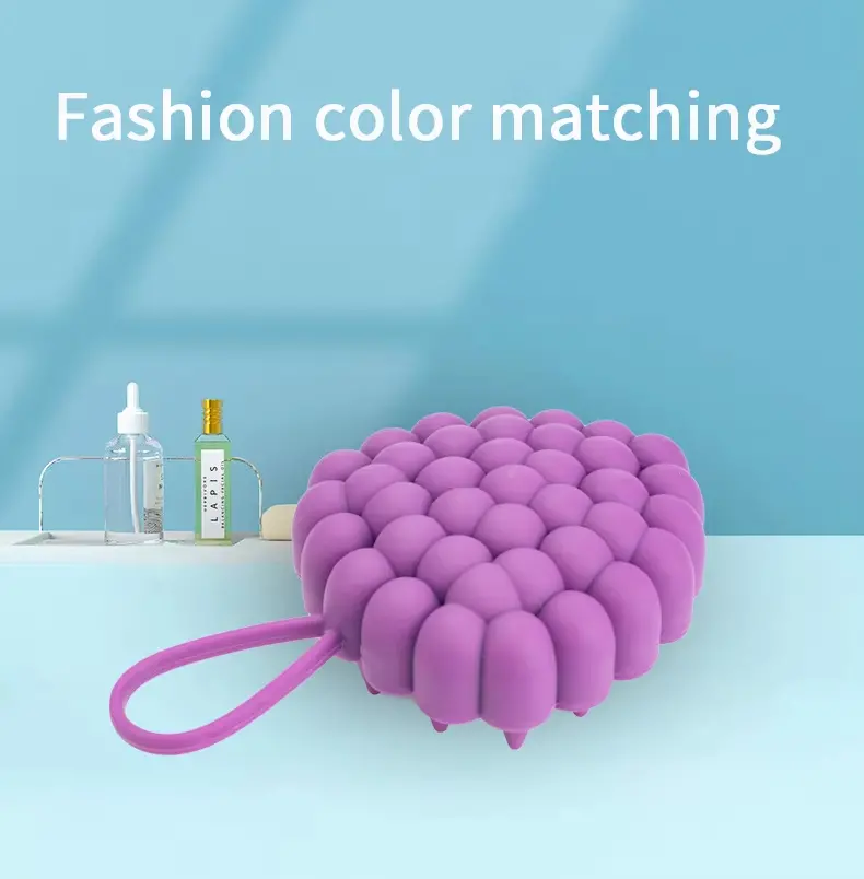 Silicone Hair Shampoo Brush Head Scalp Massager (6)