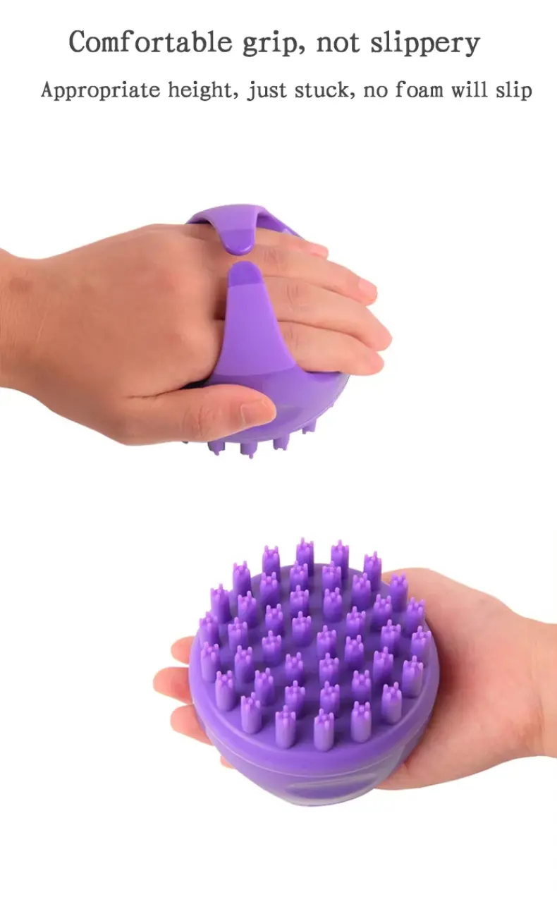 Silicone Scalp Scrubber with Soft Bristles（1） (5)