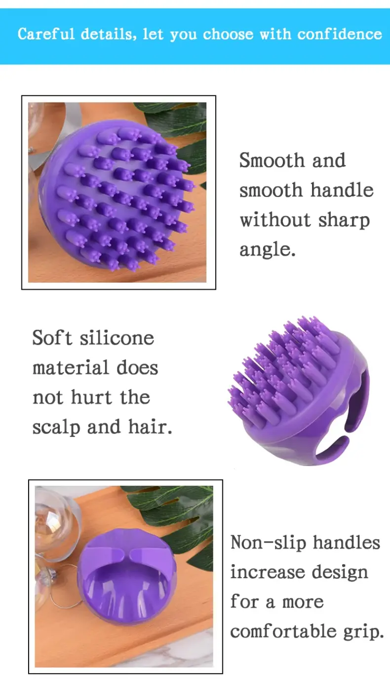 Silicone Scalp Scrubber with Soft Bristles（1） (7)