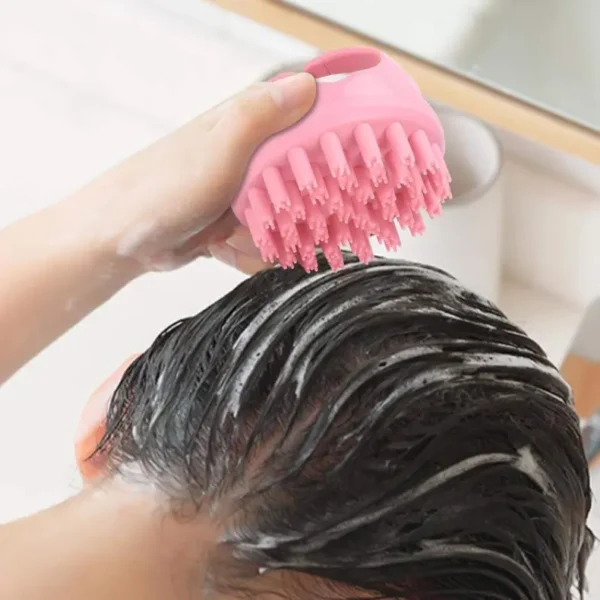 Silicone Scalp Scrubber with Soft Bristles（4） (2)