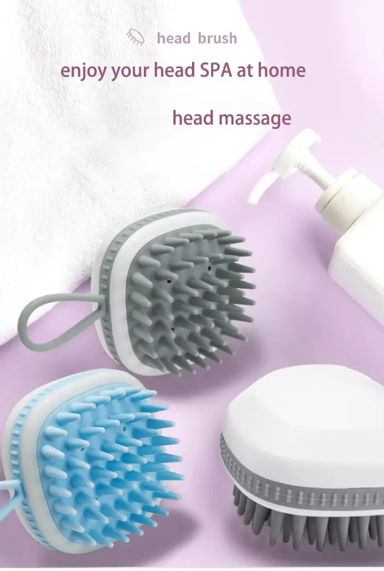 Silicone Shampoo Brushes for Scalp Massage (2)