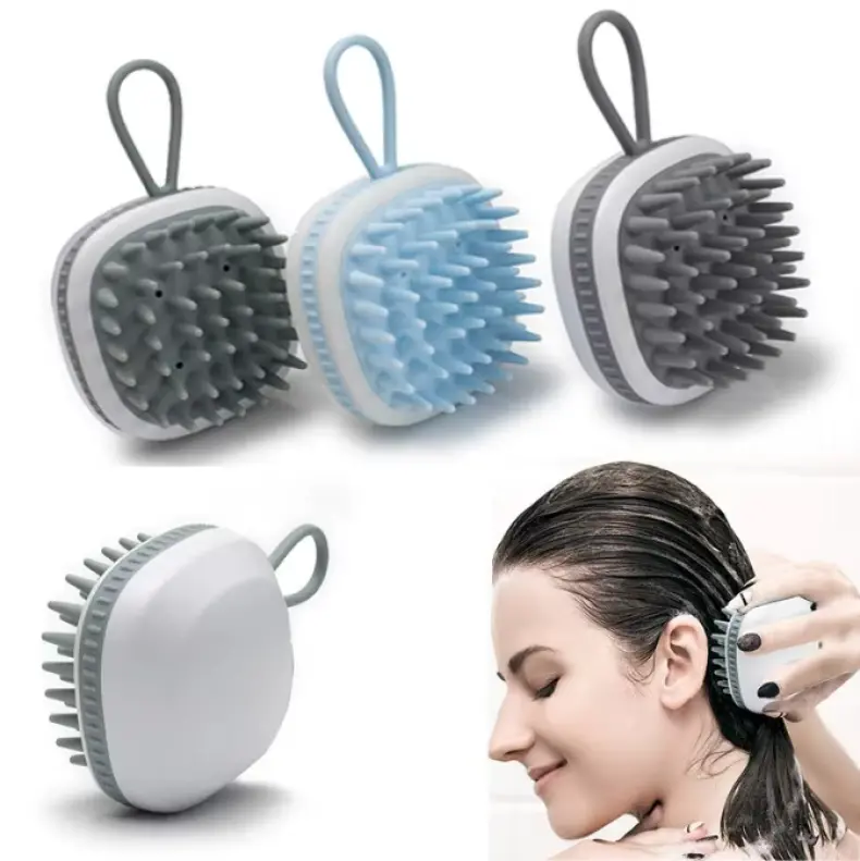 Silicone Shampoo Brushes for Scalp Massage (9)