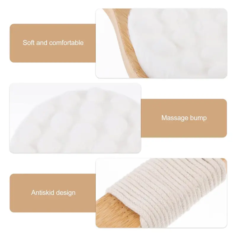 Soft Hair Long Handle Rubbing Back Bath Brush (2)