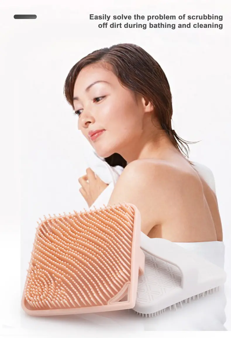 Square Silicone Bath Brush (6)