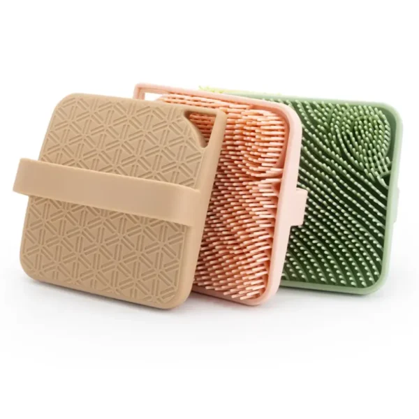 Square Silicone Bath Brush (6)