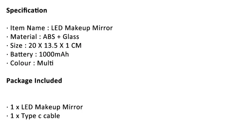 Table Mirror of 360 Rotation Desk Mirror (6)