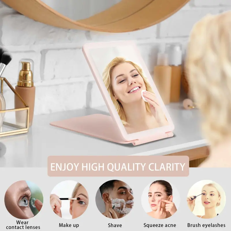 USB Rechargeable Lighted Vanity Mirror (4)