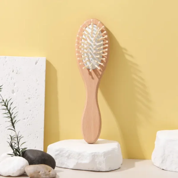 Wooden Bristle Brush Oval(2)