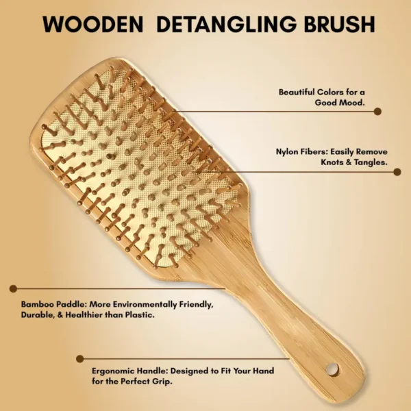 Wooden Bristle Brush Square (5)