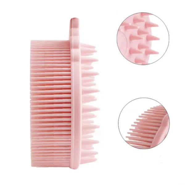silicone body scrubber shampoo brush 2 in 1（2）