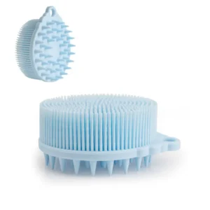 silicone body scrubber shampoo brush 2 in 1（3）