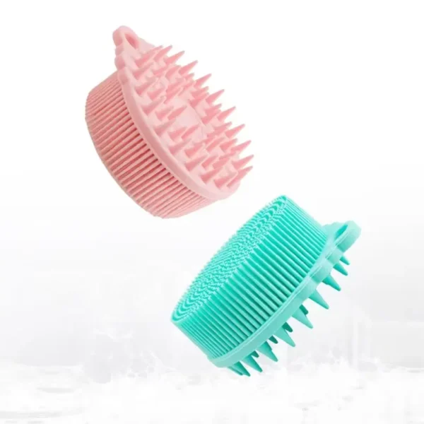 silicone body scrubber shampoo brush 2 in 1（7）