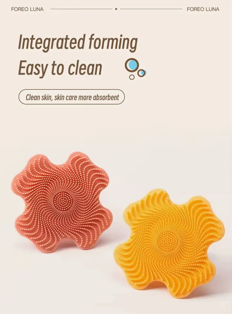 silicone facial cleansing Four Leaf Clover (7)