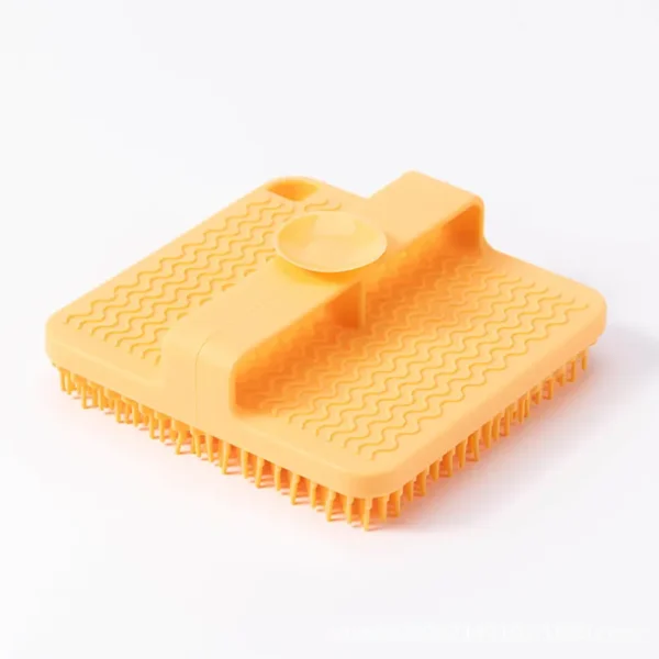 silicone shampoo brush with suction cup(1)