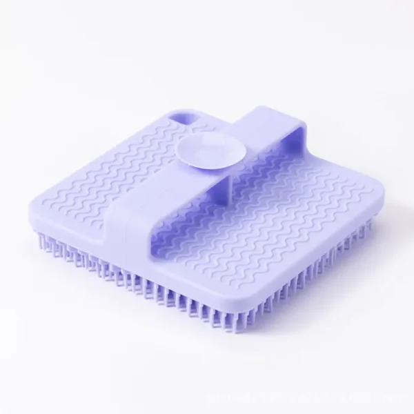 silicone shampoo brush with suction cup(3)