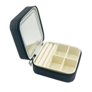 Makeup Bag with Mirror and Light Square