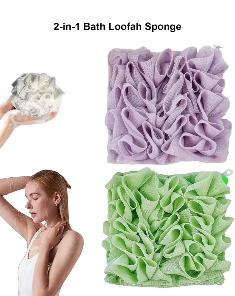 2 in 1 Bath Loofah Sponge (1)