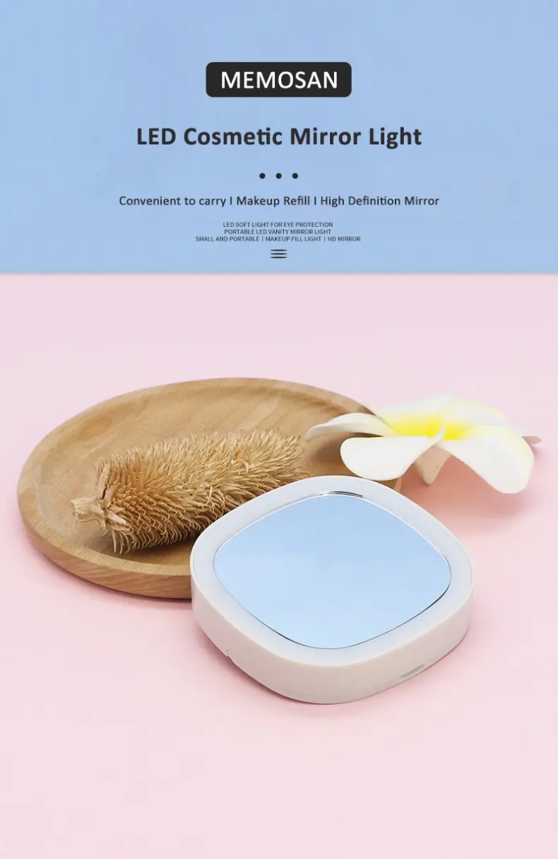 3X Small Make Up Mirror 12 LED (1)
