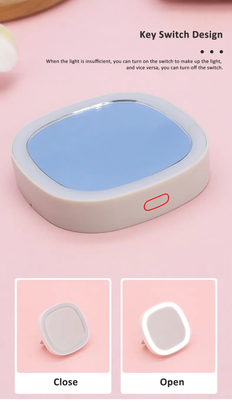 3X Small Make Up Mirror 12 LED (4)