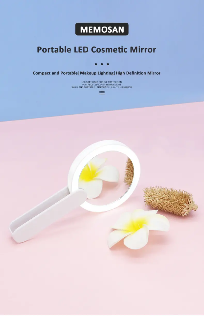 5x Handy Make Up Mirror Foldbale 12LED (1)