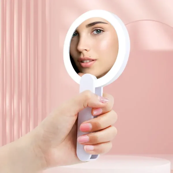 5x Handy Make Up Mirror Foldbale 12LED (1) (2)