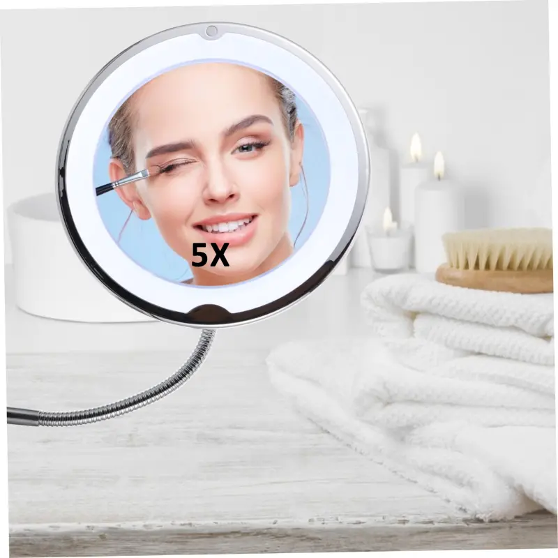5x Make Up Mirror with Suction Cup 21 LED (2)
